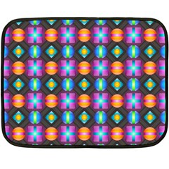 Squares Spheres Backgrounds Texture Fleece Blanket (mini)