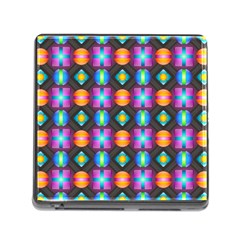 Squares Spheres Backgrounds Texture Memory Card Reader (square 5 Slot)