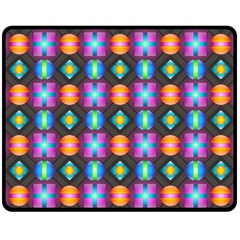 Squares Spheres Backgrounds Texture Fleece Blanket (medium) 