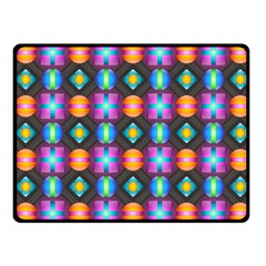 Squares Spheres Backgrounds Texture Fleece Blanket (small)