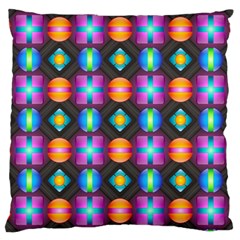 Squares Spheres Backgrounds Texture Large Cushion Case (two Sides)