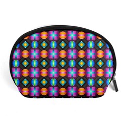 Squares Spheres Backgrounds Texture Accessory Pouch (large) by HermanTelo