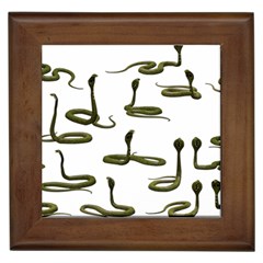 Snake Cobra Reptile Poisonous Framed Tiles by HermanTelo