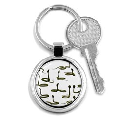 Snake Cobra Reptile Poisonous Key Chain (round) by HermanTelo