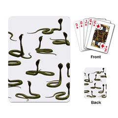 Snake Cobra Reptile Poisonous Playing Cards Single Design by HermanTelo