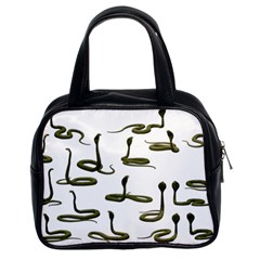 Snake Cobra Reptile Poisonous Classic Handbag (two Sides) by HermanTelo