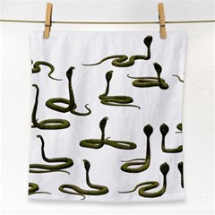 Snake Cobra Reptile Poisonous Face Towel by HermanTelo