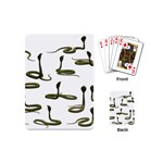 Snake Cobra Reptile Poisonous Playing Cards (Mini) Back