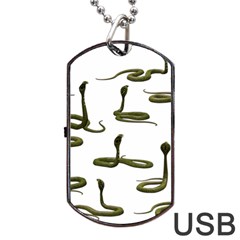 Snake Cobra Reptile Poisonous Dog Tag Usb Flash (one Side)