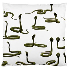 Snake Cobra Reptile Poisonous Large Cushion Case (one Side) by HermanTelo