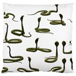 Snake Cobra Reptile Poisonous Large Cushion Case (Two Sides) Front