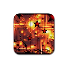 Star Radio Light Effects Magic Rubber Coaster (square)  by HermanTelo