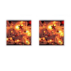 Star Radio Light Effects Magic Cufflinks (square) by HermanTelo