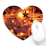 Star Radio Light Effects Magic Heart Mousepads Front