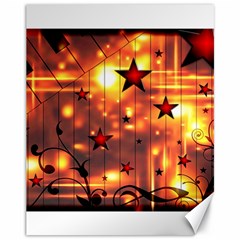 Star Radio Light Effects Magic Canvas 11  X 14  by HermanTelo