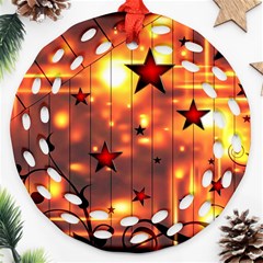 Star Radio Light Effects Magic Ornament (round Filigree)