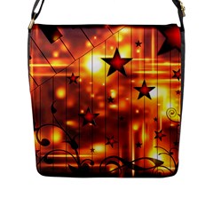 Star Radio Light Effects Magic Flap Closure Messenger Bag (l) by HermanTelo