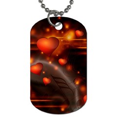 Valentine Day Love Heart Dog Tag (two Sides) by HermanTelo