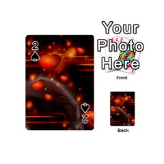 Valentine Day Love Heart Playing Cards Double Sided (mini)