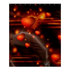 Valentine Day Love Heart Shower Curtain 60  X 72  (medium)  by HermanTelo