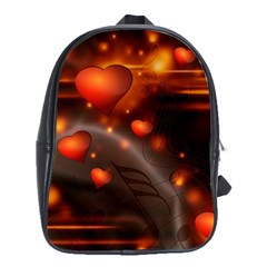 Valentine Day Love Heart School Bag (xl)