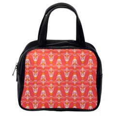 Seamless Pattern Background Red Classic Handbag (one Side)