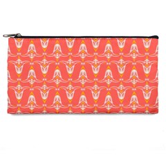 Seamless Pattern Background Red Pencil Cases by HermanTelo