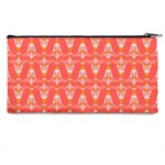 Seamless Pattern Background Red Pencil Cases Back