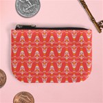 Seamless Pattern Background Red Mini Coin Purse Front