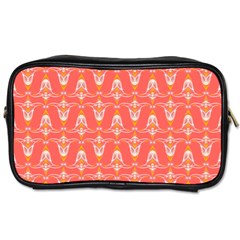 Seamless Pattern Background Red Toiletries Bag (two Sides)