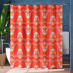 Seamless Pattern Background Red Shower Curtain 60  X 72  (medium) 