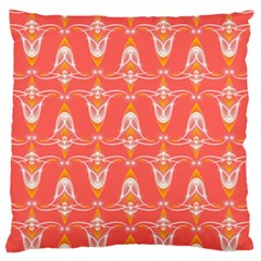 Seamless Pattern Background Red Large Cushion Case (one Side) by HermanTelo