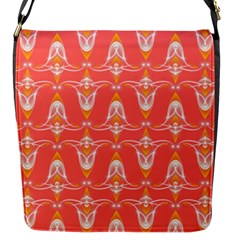 Seamless Pattern Background Red Flap Closure Messenger Bag (s)