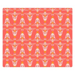 Seamless Pattern Background Red Double Sided Flano Blanket (small) 