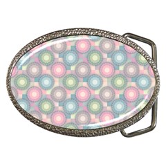 Seamless Pattern Pastels Background Belt Buckles by HermanTelo