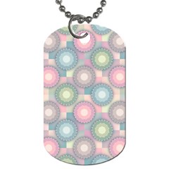 Seamless Pattern Pastels Background Dog Tag (two Sides)