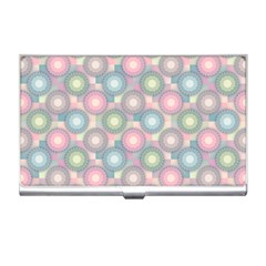 Seamless Pattern Pastels Background Business Card Holder by HermanTelo