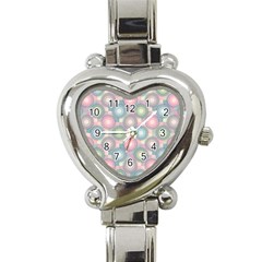 Seamless Pattern Pastels Background Heart Italian Charm Watch