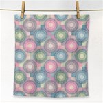 Seamless Pattern Pastels Background Face Towel Front