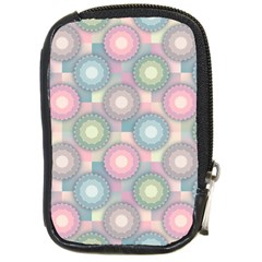 Seamless Pattern Pastels Background Compact Camera Leather Case