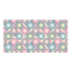 Seamless Pattern Pastels Background Satin Shawl by HermanTelo