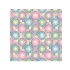 Seamless Pattern Pastels Background Small Satin Scarf (square) by HermanTelo