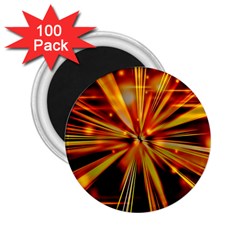 Zoom Effect Explosion Fire Sparks 2 25  Magnets (100 Pack)  by HermanTelo