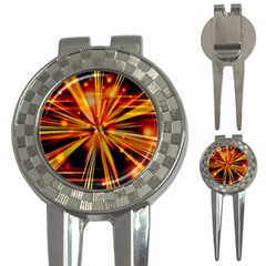 Zoom Effect Explosion Fire Sparks 3-in-1 Golf Divots by HermanTelo