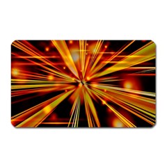 Zoom Effect Explosion Fire Sparks Magnet (rectangular) by HermanTelo