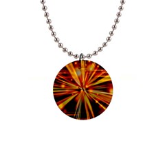 Zoom Effect Explosion Fire Sparks 1  Button Necklace