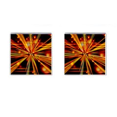 Zoom Effect Explosion Fire Sparks Cufflinks (square)