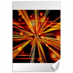 Zoom Effect Explosion Fire Sparks Canvas 12  X 18 