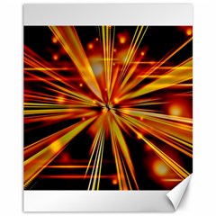 Zoom Effect Explosion Fire Sparks Canvas 11  X 14  by HermanTelo