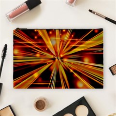 Zoom Effect Explosion Fire Sparks Cosmetic Bag (large)